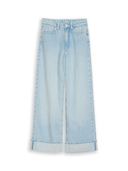 Wide Leg Jeans mit Turn-up