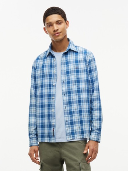 TJM REG DOBBY CHECK SHIRT EXT