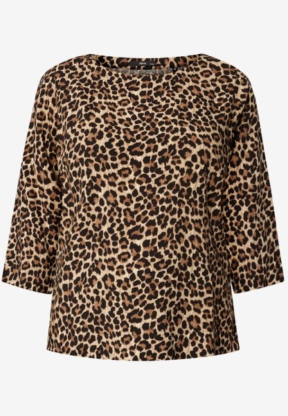 Leobluse mit Rundhalsausschnitt