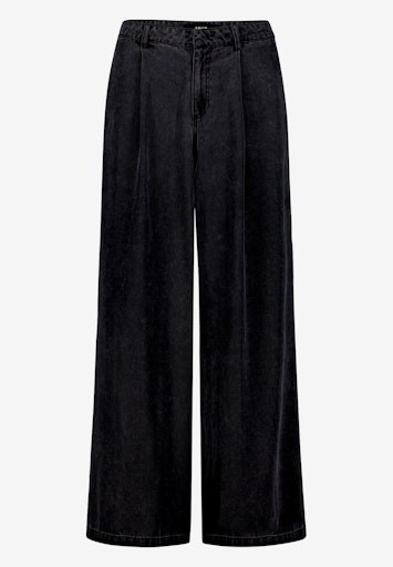 Wideleg-Hose mit Bundfalten