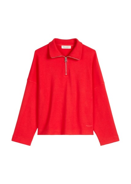 Half-Zip-Sweatshirt relaxed