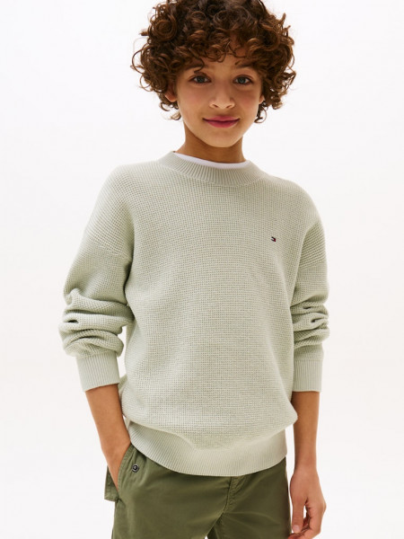 COTTON TEXTURE SWEATER