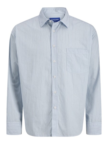 JORMEADOWS POPLIN STRIPE SHIRT LS JNR