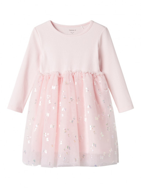 NMFDUBUTTERFLY LS DRESS
