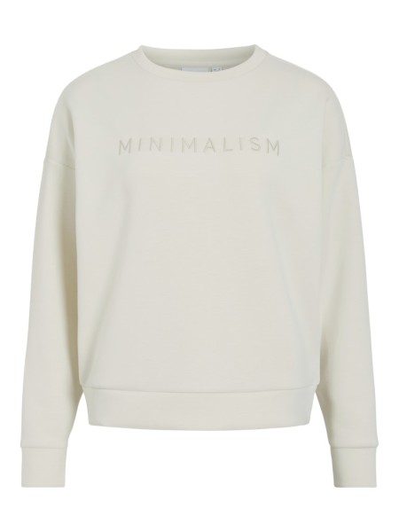 VIREFLECT EMB MINIMALISM L/S SWEAT TOP/R