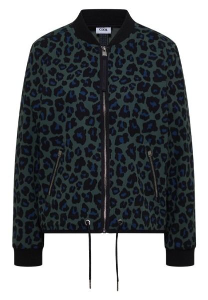 Blouson mit Tunnelzug und Leo-Muster