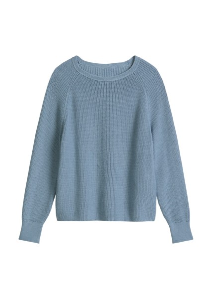 Rundhalspullover loose