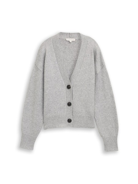 Loose Fit Cardigan mit V-Ausschnitt