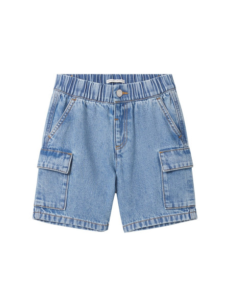 Cargo Jeansshorts mit recycelter Baumwolle