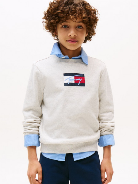 TOMMY SCRIPT FLAG SWEATSHIRT