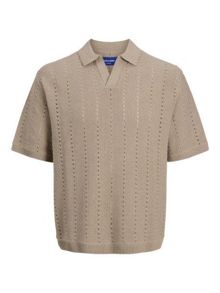 JORPAROS KNIT EASTER SS CROCHET POLO