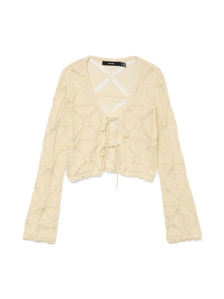 VMLOLA LS V-NECK BOW CARDIGAN NOOS