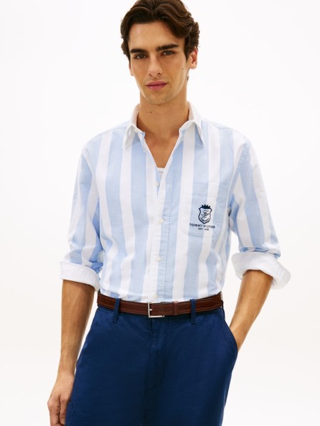 Classic Fit Crest Embroidery Oxford Shirt