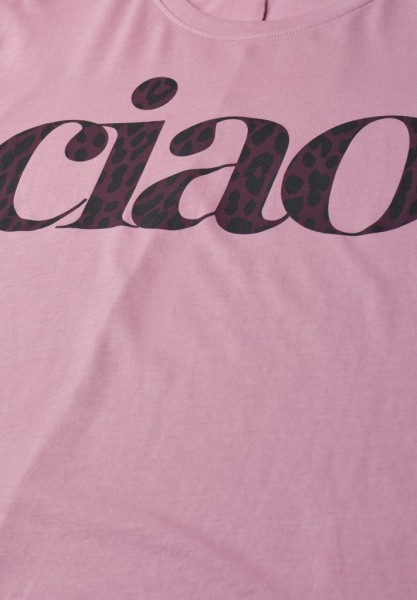 T-Shirt mit Rundhals und Wording