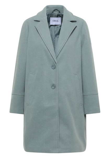 Woll-Optik Revers-Mantel