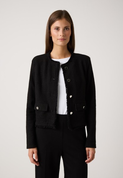 Jerseyjacke mit Fransenkante