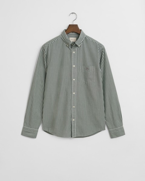 Regular Fit Popeline Hemd mit Streifen