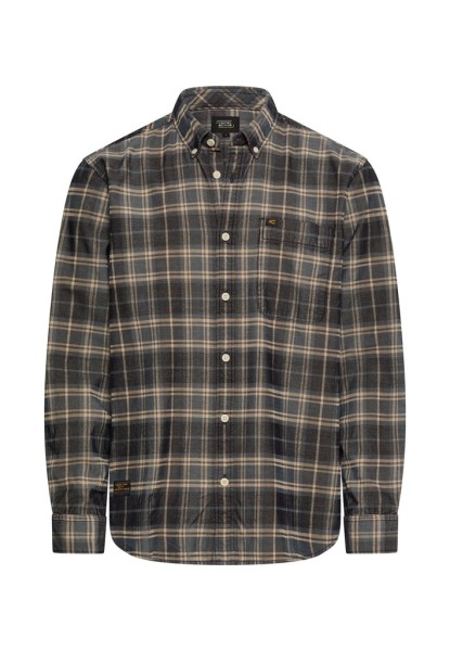 Baumwollhemd mit Button-Down-Kragen