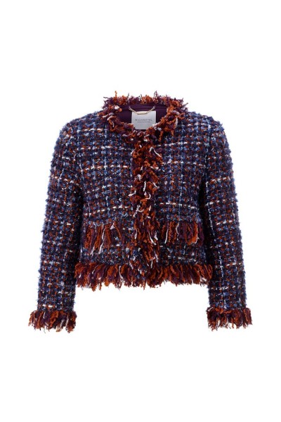 Fringed Boucle Jacket