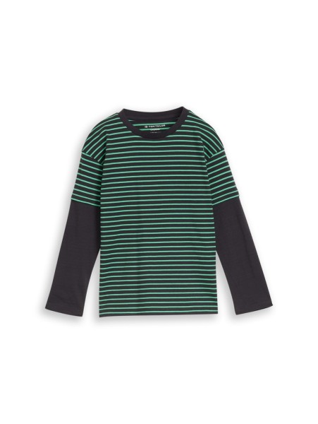 Oversize Langarmshirt im 2-in-1-Look