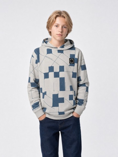 Boys Sweater Hooded AOP