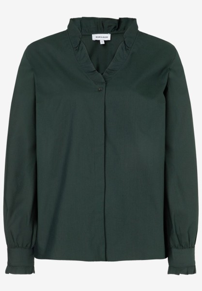 Bluse mit Rüschenkragen