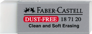 Faber Castell 187120 Dust-free Radierer, weiß