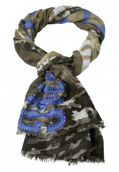 Schal mit abstraktem Camouflageprint