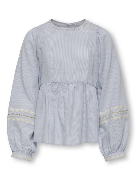 KOGMONICA ANE L/S EMB TOP WVN