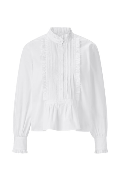 Cotton Ruffle Blouse