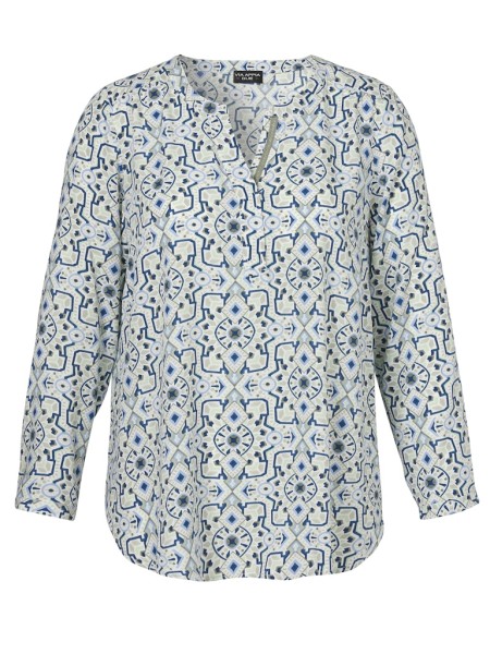 Bluse V-Ausschnitt 1/1 Arm Druck Druck
