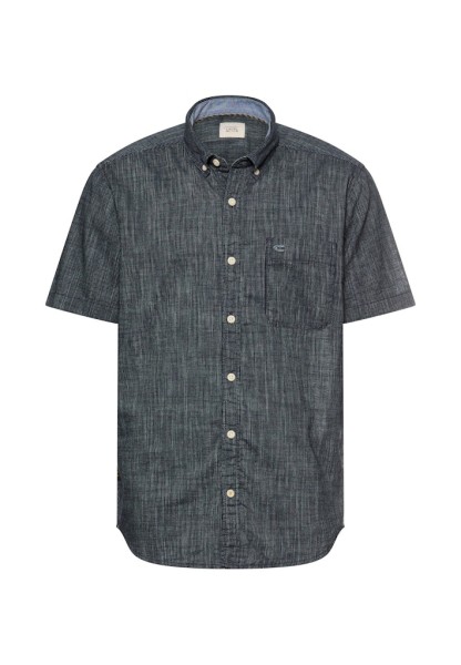 Kurzarmhemd mit Kontrastdetails