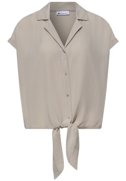 Dropped Shoulder Bluse mit Bowling-Kragen
