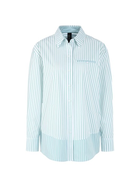 Gestreifte Baumwoll-Hemdbluse