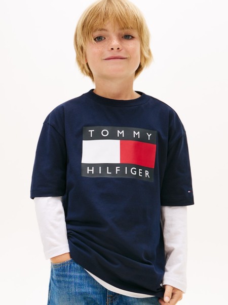 HERITAGE PRINTED FLAG T-SHIRT
