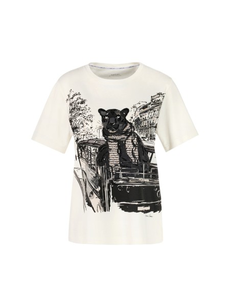 T-Shirt mit Panther-Print