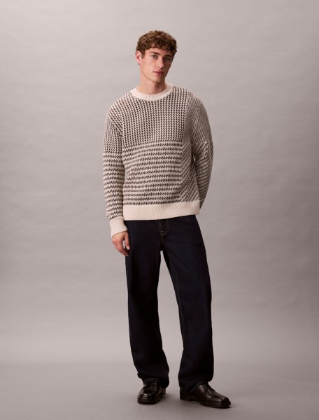 LS WOOL MENSWEAR PATTERN CRWNK S