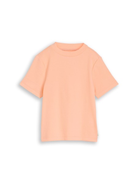 Cropped T-Shirt mit Rippstruktur