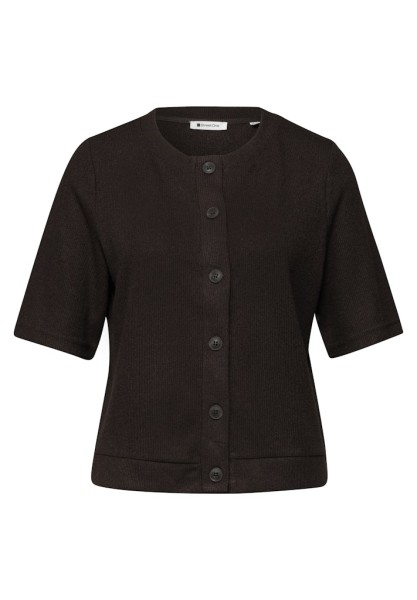 Kurzarm Jacke im Strick-Look