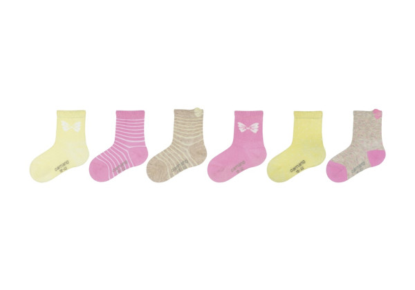 Baby ca-soft organic cotton patterned Socks 6p