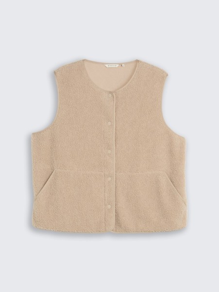 Plus Size - Boxy Fit Teddy Weste