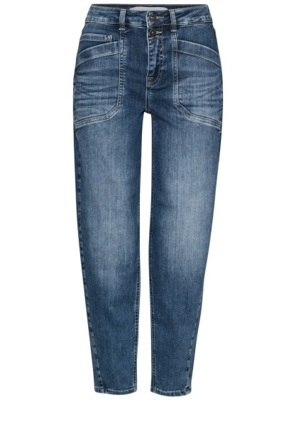 High Waist Barrel Leg Jeans im Loose Fit