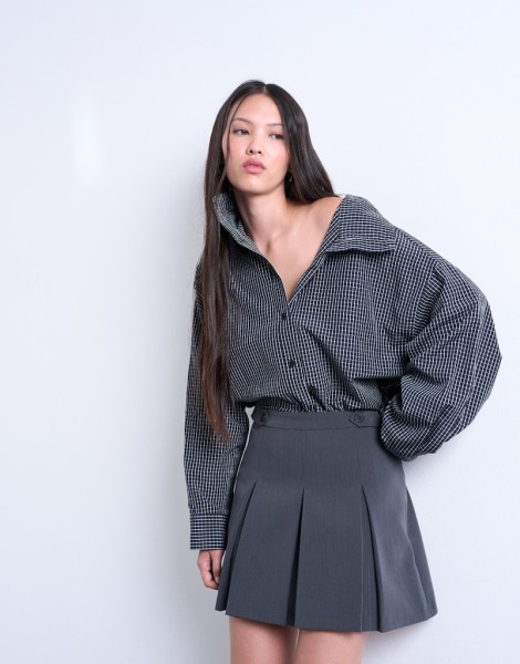 TSTALIA PLEAT MINI SKIRT