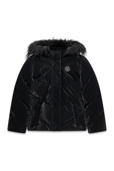 REAL DOWN HOODED LS PUFFER