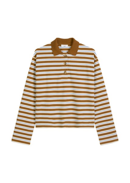 Langarm-Poloshirt relaxed