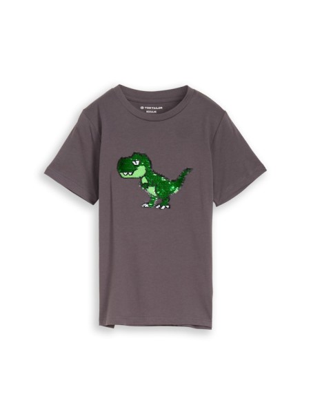 T-Shirt mit Wendepailletten