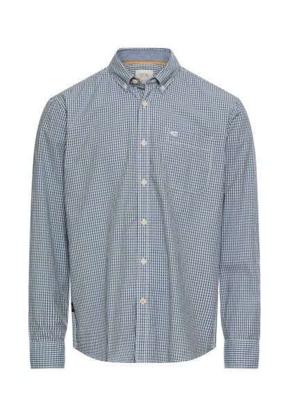 Langarmhemd mit Knopfleiste