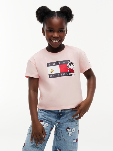 PEANUTS FLAG TEE SS