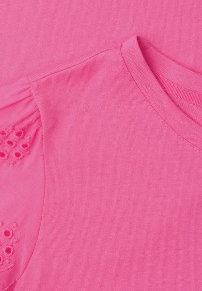 T-Shirt mit Embroidery Ärmeln
