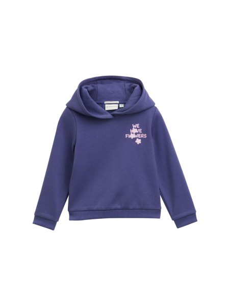 Hoodie Sweatshirt mit Blumen-Motiv